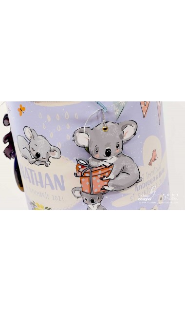 Trusou botez cu ursuleti koala si baloane colorate Koala Kid 9